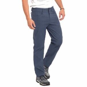 Eddie Bauer Navy Blue Straight Leg Nylon Active Tech Pants Mens 32 x 30 Gorpcore